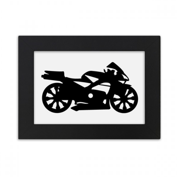 Motorcycle Mechanical Black Outline Desktop Photo Frame Ornaments Picture Art Painting
