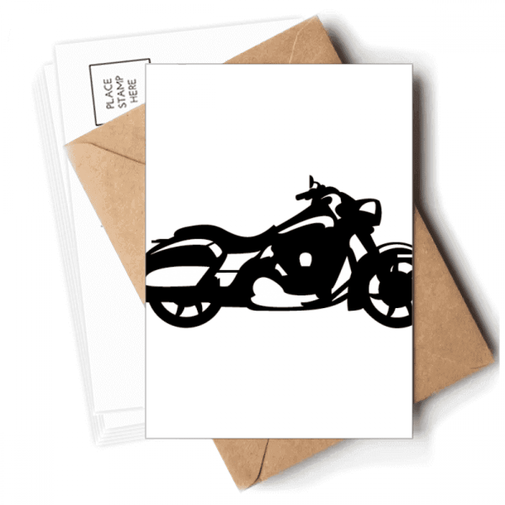 Motorcycle Mechanical Outline Pattern Postcards Envelopes Blank Note ...