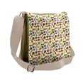 thumbnail image 1 of Motorcycle Messenger Bag, Colorful Motorcycles, Unisex Cross-body, by Ambesonne, 1 of 2