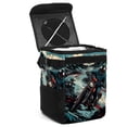 thumbnail image 1 of Motorcycle Mini Trash Can Car Garbage Can Trash Can for Car - Foldable, with Lid, Leak-Proof, Hanging Storage Bag, 1 of 6