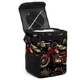 thumbnail image 1 of Motorcycle Mini Trash Can for Car: Foldable, with Lid, Leak-Proof, Hanging Storage Bag - Car Garbage Can, 1 of 6