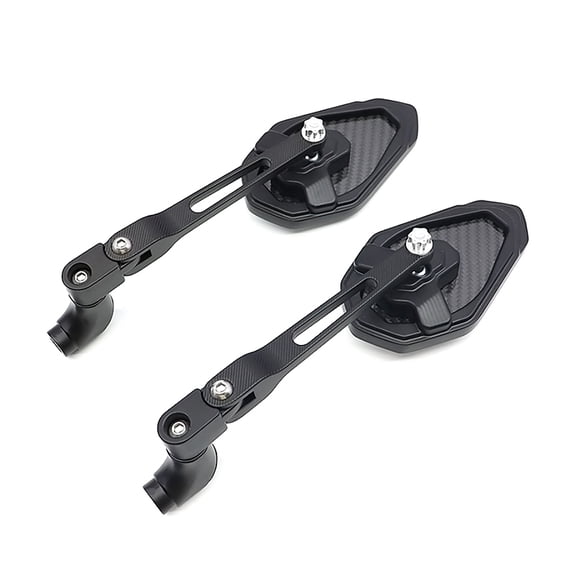 Motorcycle Mirrors 8/10 mm Screw Accessory Universal Motorcycle Handle Rearview Mirrors Carbon fiber decoration Modification for Motorcycle Dirt Bike Scooters
