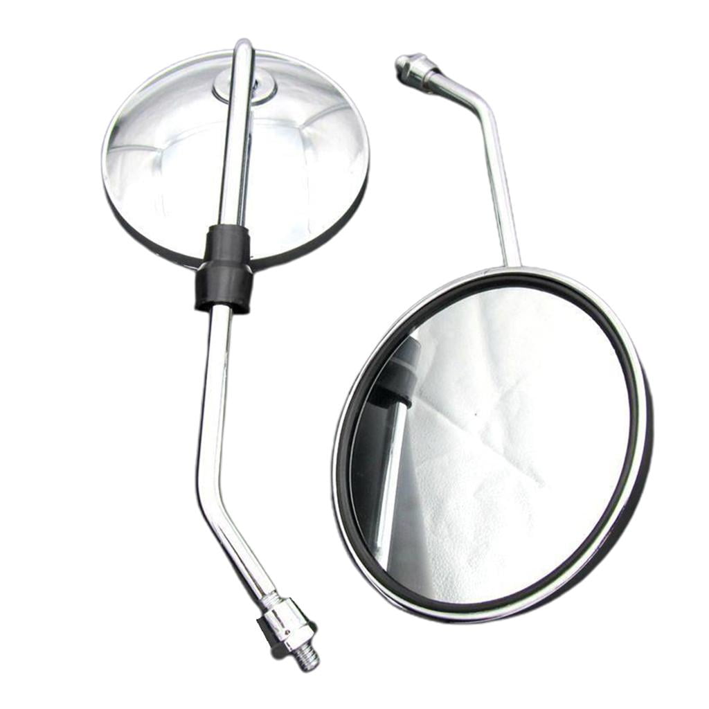 Motorcycle Mirrors Universal 8mm Round Motorcycle Rear View Side Mirrors Handle Bar for Mountain Bike Bike ATV