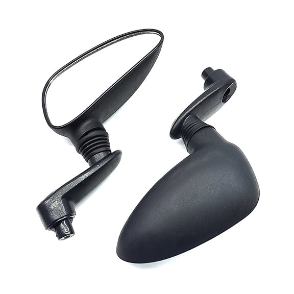 Motorcycle Mirrors Universal 8mm Scooter E-Bike Cafe Racer Retro Rearview Mirrors Adjustable HD Vision ABS Side Mirror