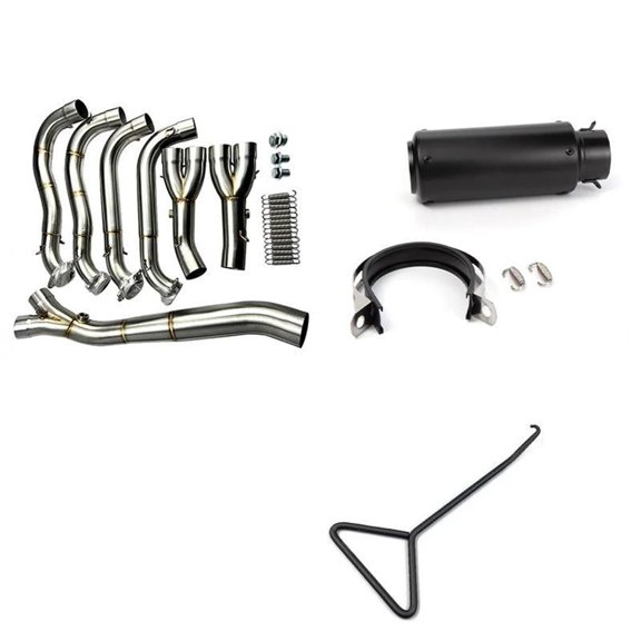 Motorcycle Modified Full Systems Exhaust Pipe Link Front Pipe 60mm For BMW S1000RR S1000R 2010 2011-2018