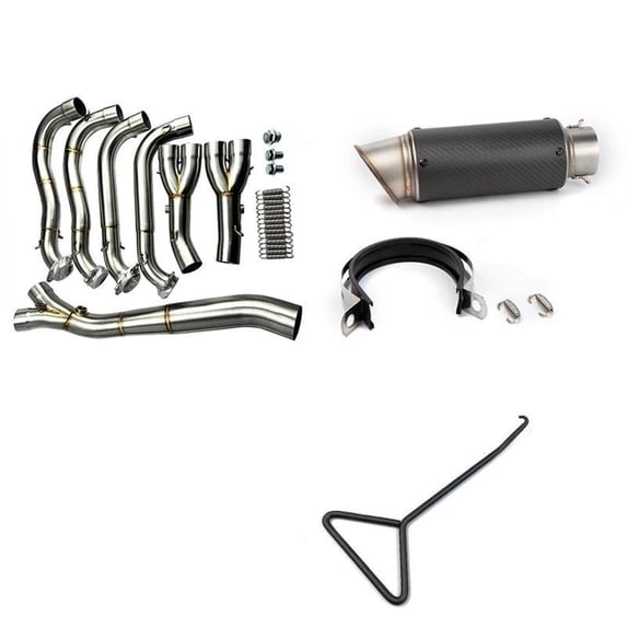 Motorcycle Modified Full Systems Exhaust Pipe Link Front Pipe 60mm For BMW S1000RR S1000R 2010 2011-2018