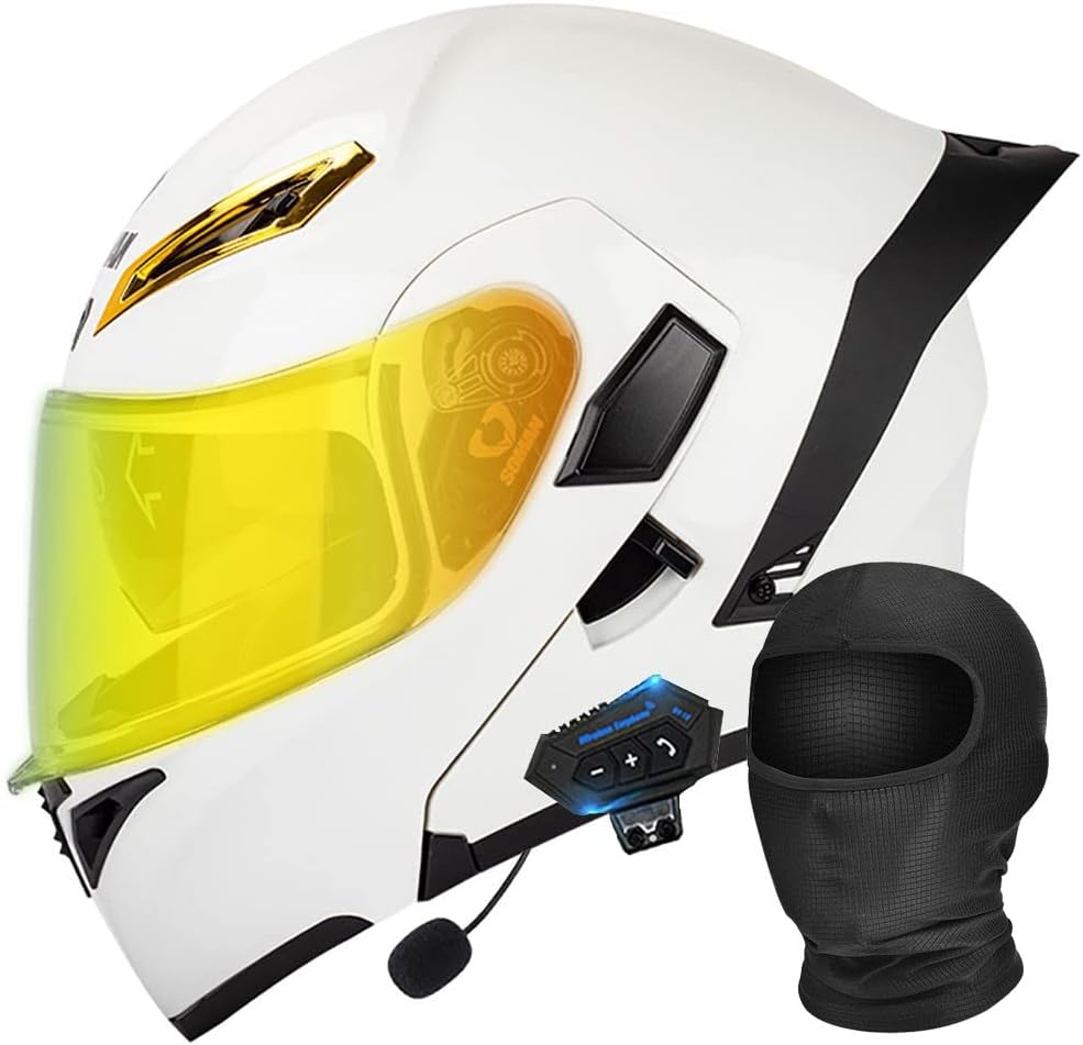 Motorcycle Modular Bluetooth Generic DOT/ECE Approved Flip Up Front ...