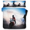 thumbnail image 1 of Motorcycle Motocross Duvet Cover Set,Bedding Set for Kids and Adult, Home Decor, Full Size, 1 of 4
