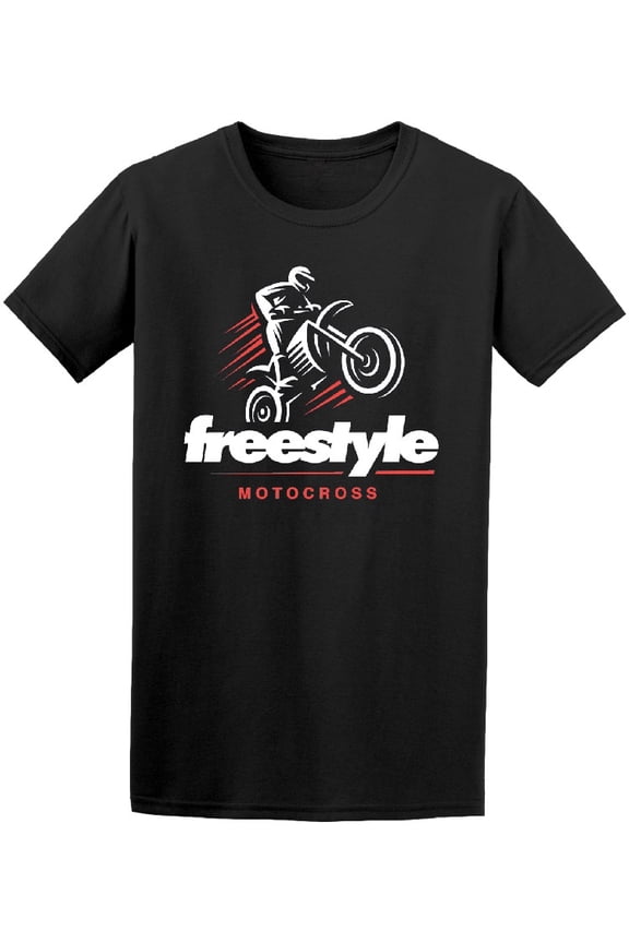 Motorcycle Motocross Freestyle T-Shirt Men -Image by Shutterstock, Male Large