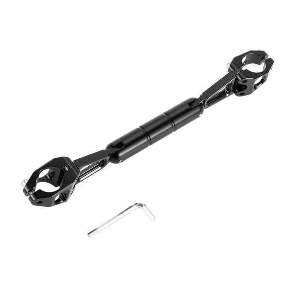 Motorcycle Motor Bike Cross Bar Adjustable Handlebars Motor Bike Handlebar Black with Small Wrench 1 Set