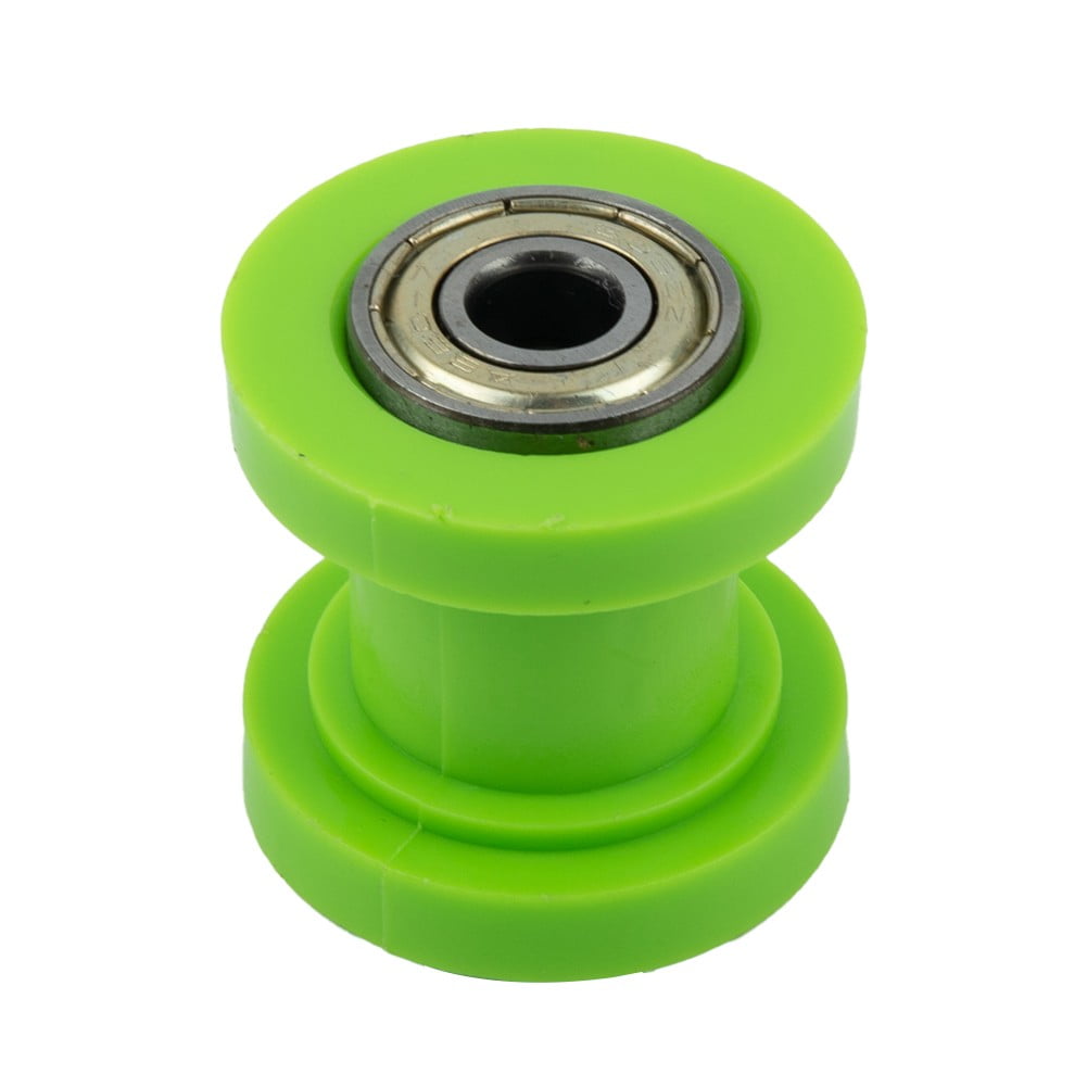 Motorcycle Motorbike Bike Green 8mm Chain Roller Slider Tensioner Guide ...