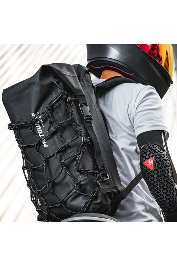 Motorcycle Multi-purpose Portable Large Capacity Shoulder Backpack Belt Net Bag