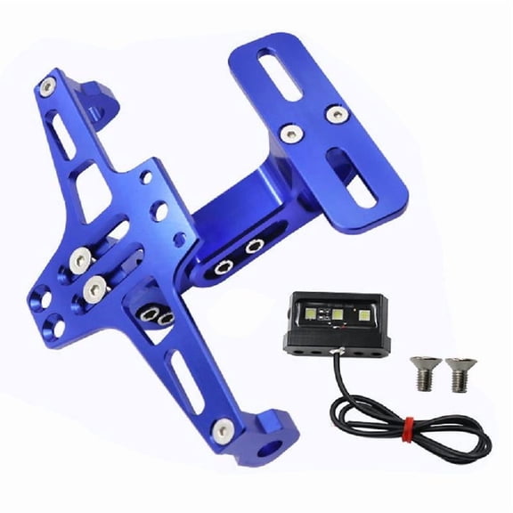 Motorcycle Number Plate Hold Aluminum License Plate Stand with LED Lighting