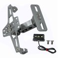 thumbnail image 1 of Motorcycle Number Plate Hold Aluminum License Plate Stand with LED Lighting, 1 of 18