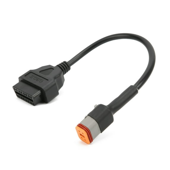 Motorcycle OBD2 Diagnostic Cable Adapter 4Pin 32cm/12.6in Replacement for Davidson 883‑XL883