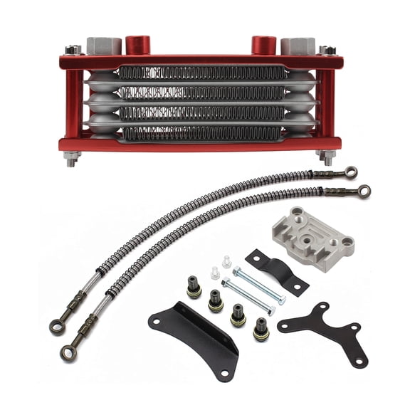 Motorcycle Oil Cooler Kit Radiator Cooling Fit For 110cc 125CC 140cc Quad ATV