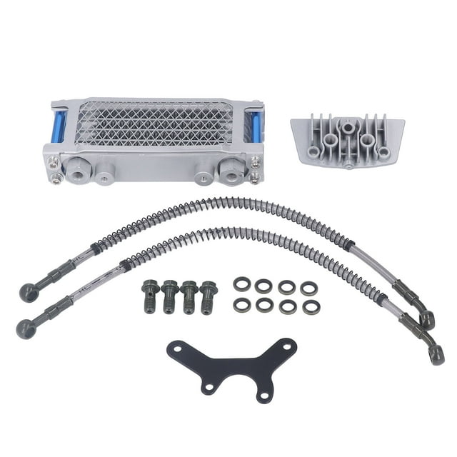 Motorcycle Oil Radiator Set Engine Oil Cooling Cooler System Kit
