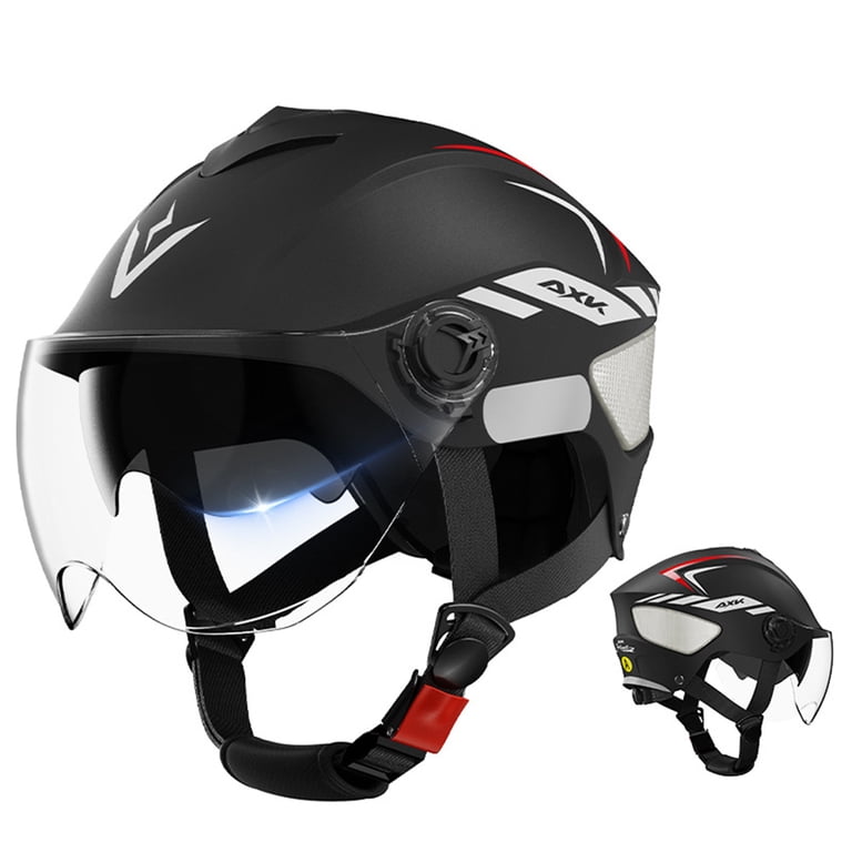 best ventilated open face motorcycle helmet Favoto Full DOT Approved, Cascos Para Motos Snowmobile Dirt Bike Helmet for Adults Men Women, Anti-Fog Film Included, Black, Medium Gear up smart Daytona Cruiser Lightning Open Face