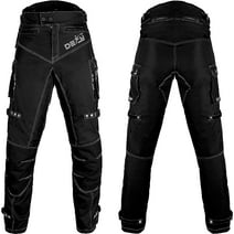 Motorcycle Pants for Men Biker Dual Sport Motorbike Pant - Waterproof, Windproof Riding Pants All-Weather - Removable CE Armored