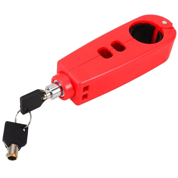 Motorcycle Part Bike Handlebar Lock Motorbike Accessory Throttle Brake Electric Car Abs Red