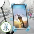 thumbnail image 1 of Motorcycle Phone Holder, 1s Lock and Release Phone Mount for Motorcycle Scooter Moped Rear View Mirror Phone Mount for 3.5-6.8 inch Cell Phone, Motorbike Rearview Mirror Phone Holder(Handlebar Style), 1 of 6