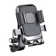 Motorcycle Phone Holder Adjustable Spring With Sturdy Handlebar Mount Universal Cell Phone Accessories Secure Grip Vibration For ATV Scooter