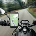 thumbnail image 1 of Motorcycle Phone Holder Aluminum Alloy Navigation Support for Bikers Durable Lightweight Accessory, 1 of 6