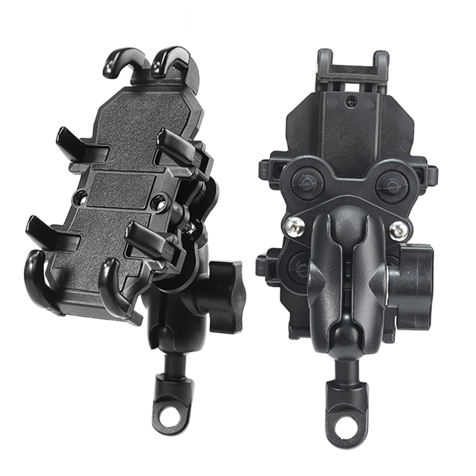 Motorcycle Phone Holder Mirror Mount Type Shock Absorbing 8 Claws Fixed