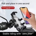 thumbnail image 1 of Motorcycle Phone Holder Mount for Handlebars, Anti-Shake Cell Phone Bracket with 360° Rotation for Scooter E-Bike, Navigation Stand Holder B, 1 of 6