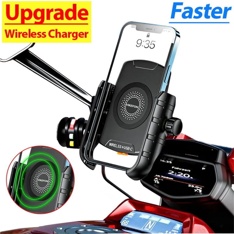 bike mobile holder with charger waterproof