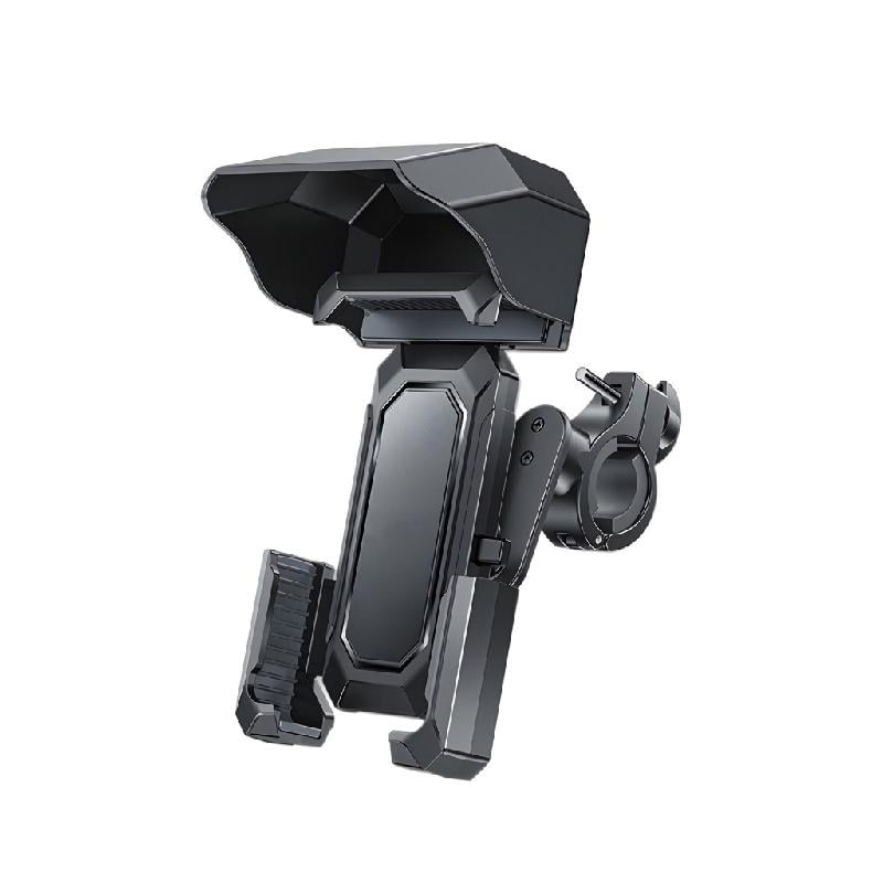 Motorcycle Phone Holder with Sunshade Motorcycle Phone Mount, Handlebar Cellphone Cradles
