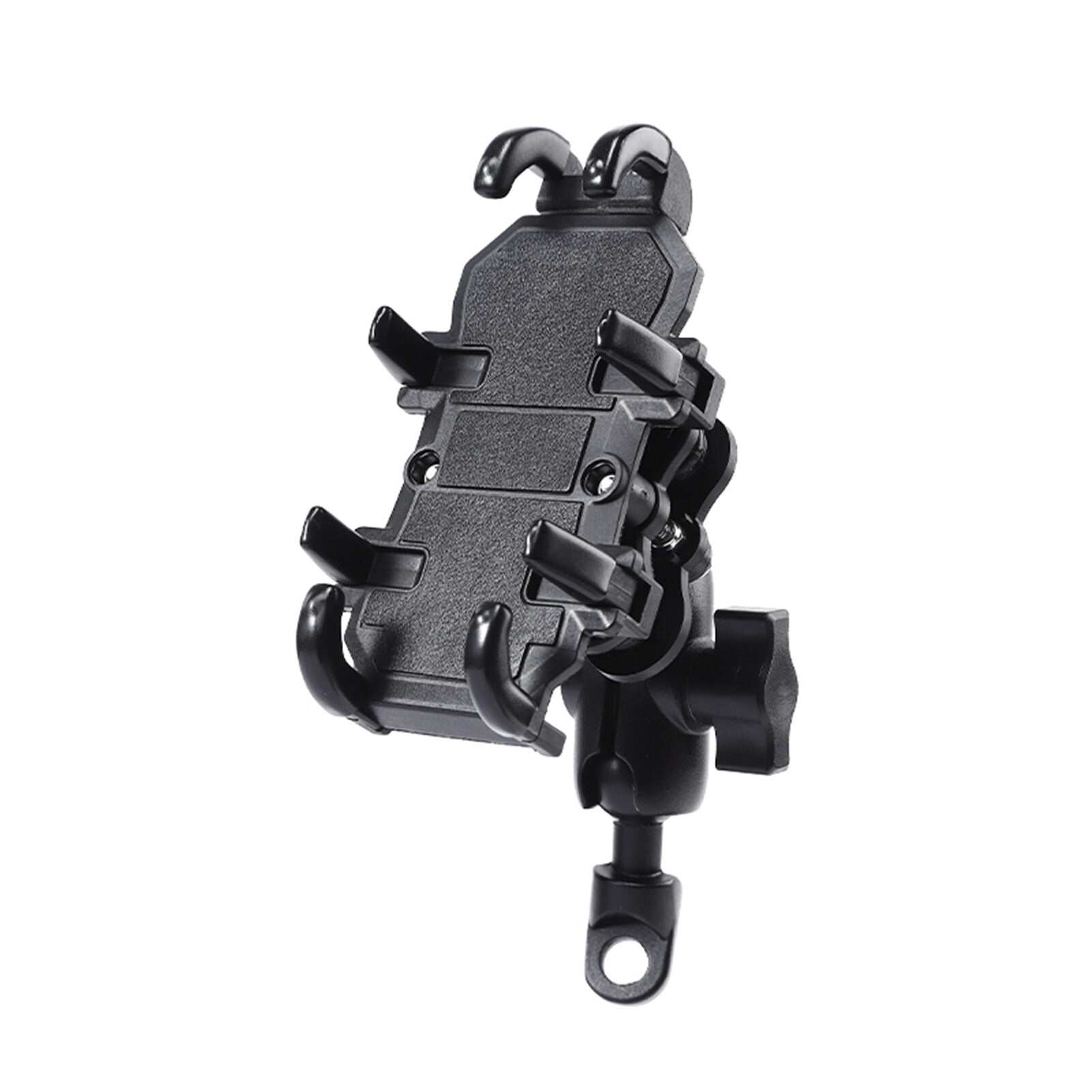 Motorcycle Phone Mount, 360 Rotatable Adjustable Bike Phone Holder Motorcycle Rearview Mirror Phone Bracket for 4''-6.7'' Phones