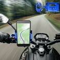 thumbnail image 1 of Motorcycle Phone Mount Aluminum Alloy Holder, Adjustable Handlebar Navigation Stand with Secure Clamp, Anti Shake Bike Phone Support for Motorbike and Bicycle Use, 1 of 6