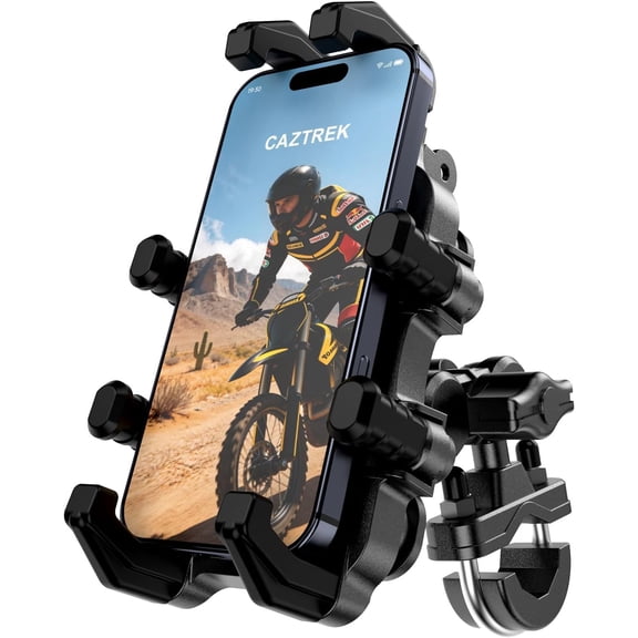 Motorcycle Phone Mount, Anti-Vibration Bike Phone Holder, CAZ708A