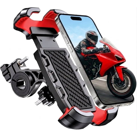 IRuiYinGo Motorcycle Phone Mount Bike Phone Holder, 360 Rotatable Bicycle Scooter Handlebar Phone Holder Mount for 4.7"-7" Cell Phones