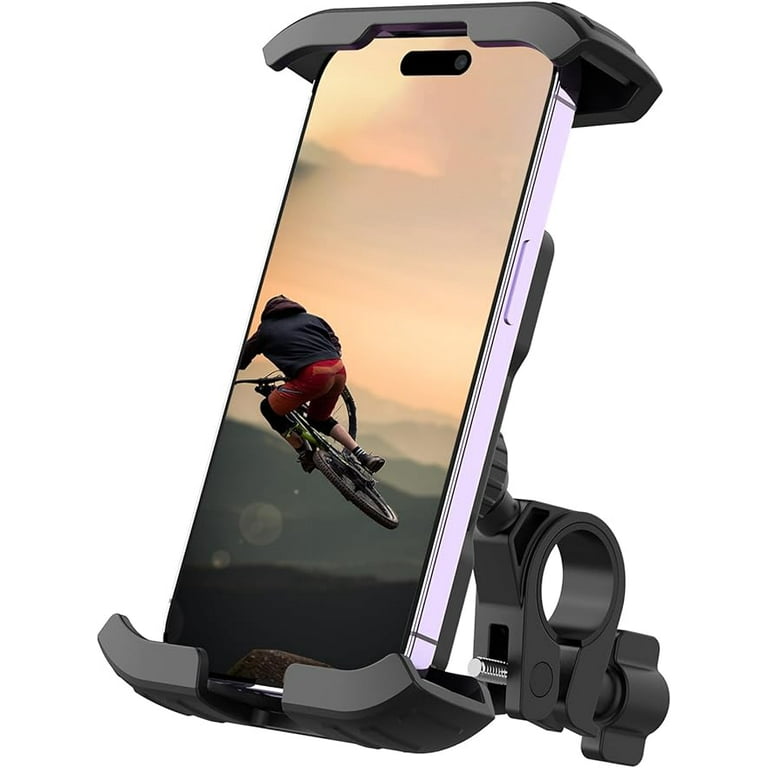 Motorcycle Phone Mount - Easy to Use, 1s Lock &amp; Release -, Bike 