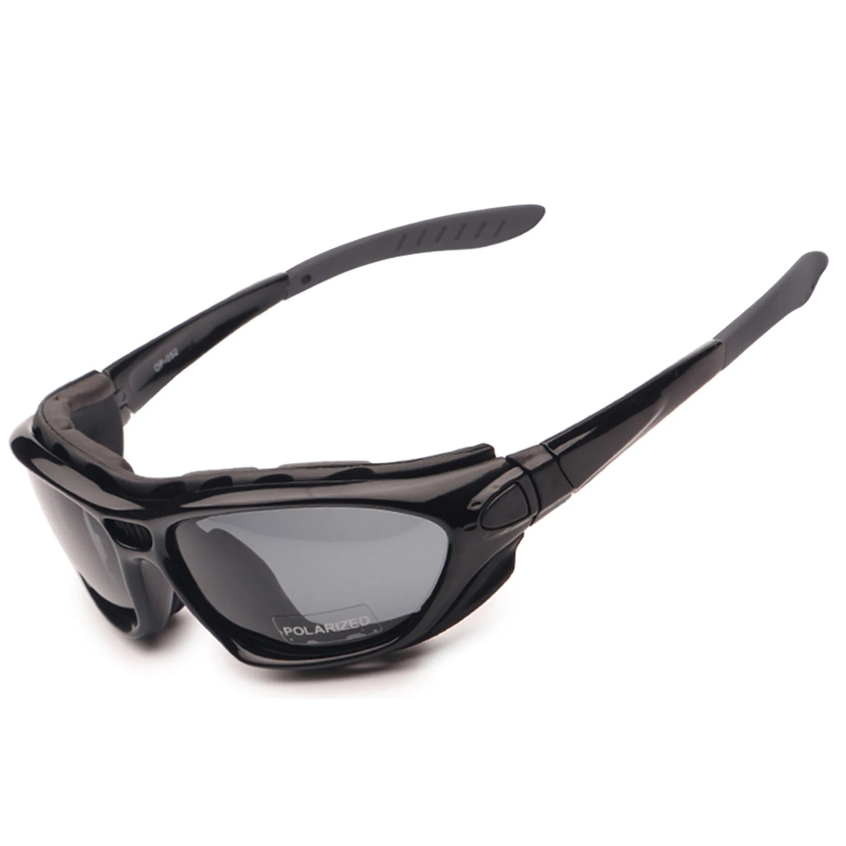 Motorcycle Polarized Lens Anti Fog Sunglasses Interchangeable Arms Strap UVA UVB Windproof Sandproof