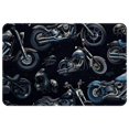 thumbnail image 1 of Motorcycle Polyester Non-Slip Machine Washable Door Rugs Indoor Rug Game Mat, 1 of 6