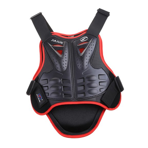 Motorcycle Protection, Vest, Motorcycle Jacket Chest Back Protector Protective Red