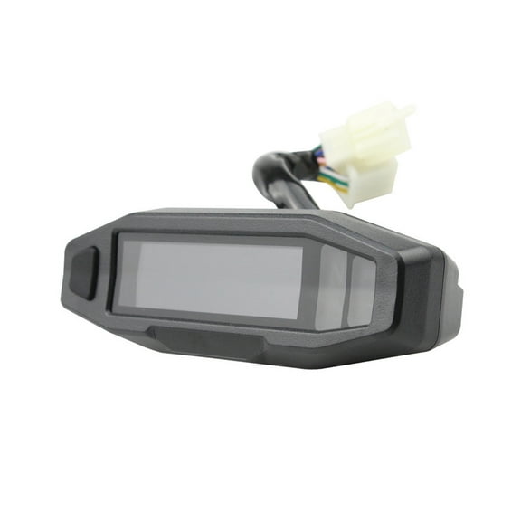 Motorcycle RPM Gauge, LED Display Speedometer Odometer Tachometer Fuel Gauge, Black Plastic Metal, For Most Motorcycle