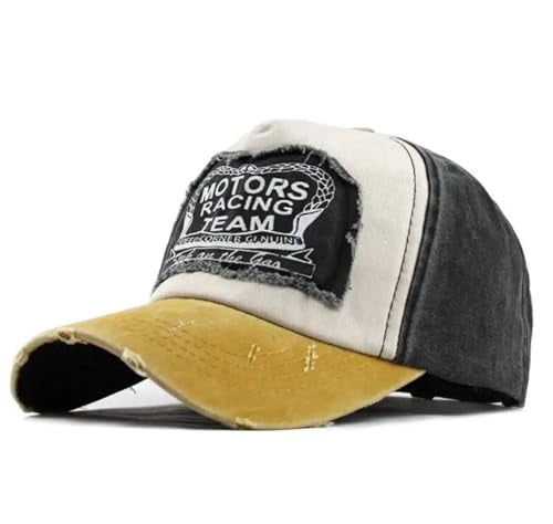Retro Racing Hat Motorcycle Racing Hat, Retro Vintage Style, Adjustable Strap Distressed ...