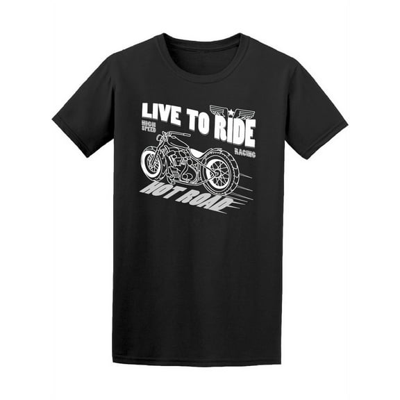 Motorcycle Racing Hot Road T-Shirt Men -Image by Shutterstock, Male Large