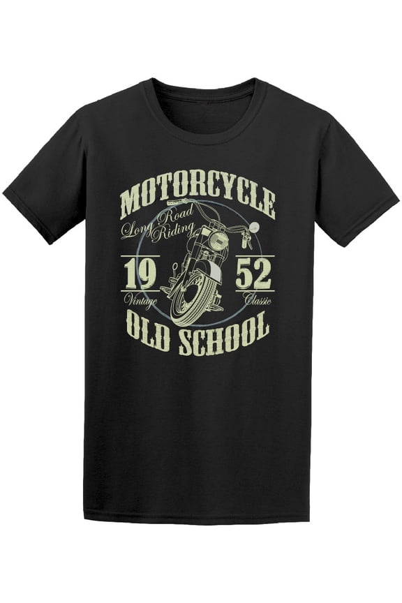 Motorcycle Racing Old School T-Shirt Men -Image by Shutterstock, Male x-Large