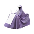 thumbnail image 1 of Motorcycle Rain Gear Full Coverage Dual Hoods Thick Rain Cape for Men and Women Adult Riders Water Resistant Rain Coat for Motorbike Scooter Commuter Wet Weather Protective, 1 of 5