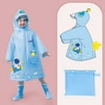 thumbnail image 1 of Motorcycle Rain Gear Light Jacket Women Poncho Kids MenChildren s Raincoat Girl Boy Baby Rainproof Clothing Toddler PonchoBlueXL, 1 of 4