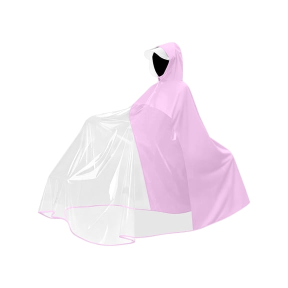 Motorcycle Rain Poncho, Heavy Duty Waterproof Extra Large Full Coverage Rain Coat, 1 Pack For Mom And Kid Family Use, For Electric Bike Riding Outdoor Heavy Rain Protection