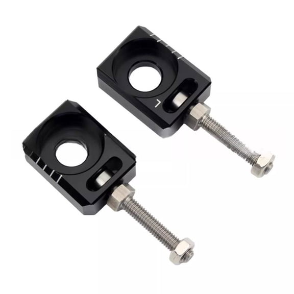 Motorcycle Rear Chain Tensioner Easy Adjust Aluminum Rear Wheel Axles Hub Spacers Rear Axles Blocks