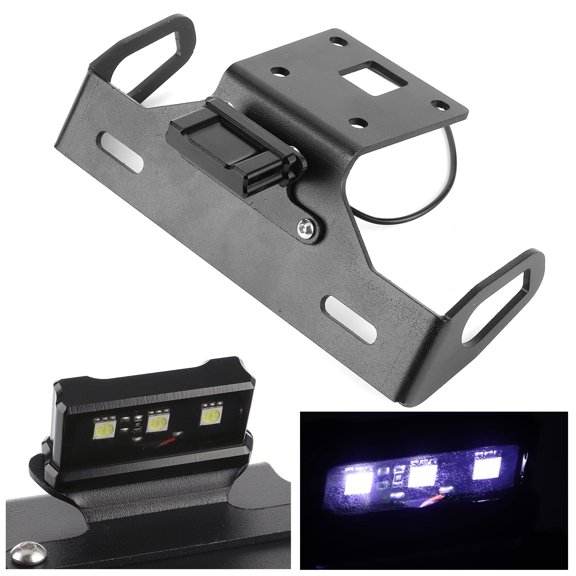 Motorcycle Rear License Plate Bracket Holder Tail Tidy with LED Light for KAWASAKI Z800 2013-2018