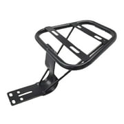 Motorcycle Rear Luggage Rack Basket Rack Durable Replace Shelf Easy to Install Rainproof Detachable Irone Backrest Storage Box Rack Frame A