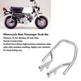 thumbnail image 1 of Motorcycle Rear Passenger Grab Bar, 20mm Aluminum Alloy Motorbike Rear Seat Side Hand Rail Armrest Handle, Rear Passenger Handrail for Monkey 50 Mini Bike, Silver, 1 of 7